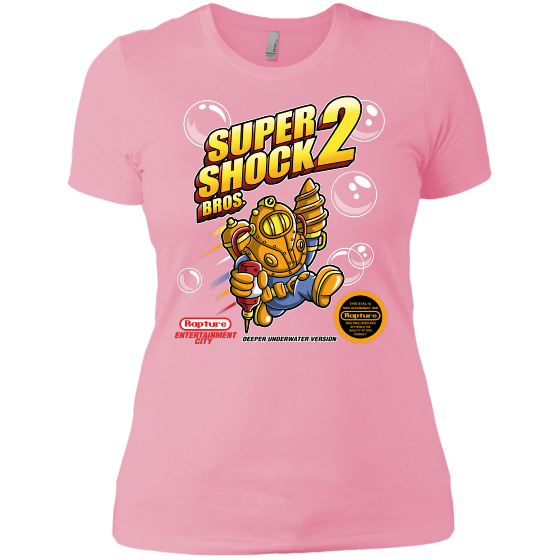 T-Shirts Light Pink / X-Small Super Shock Bros 2 Women's Premium T-Shirt