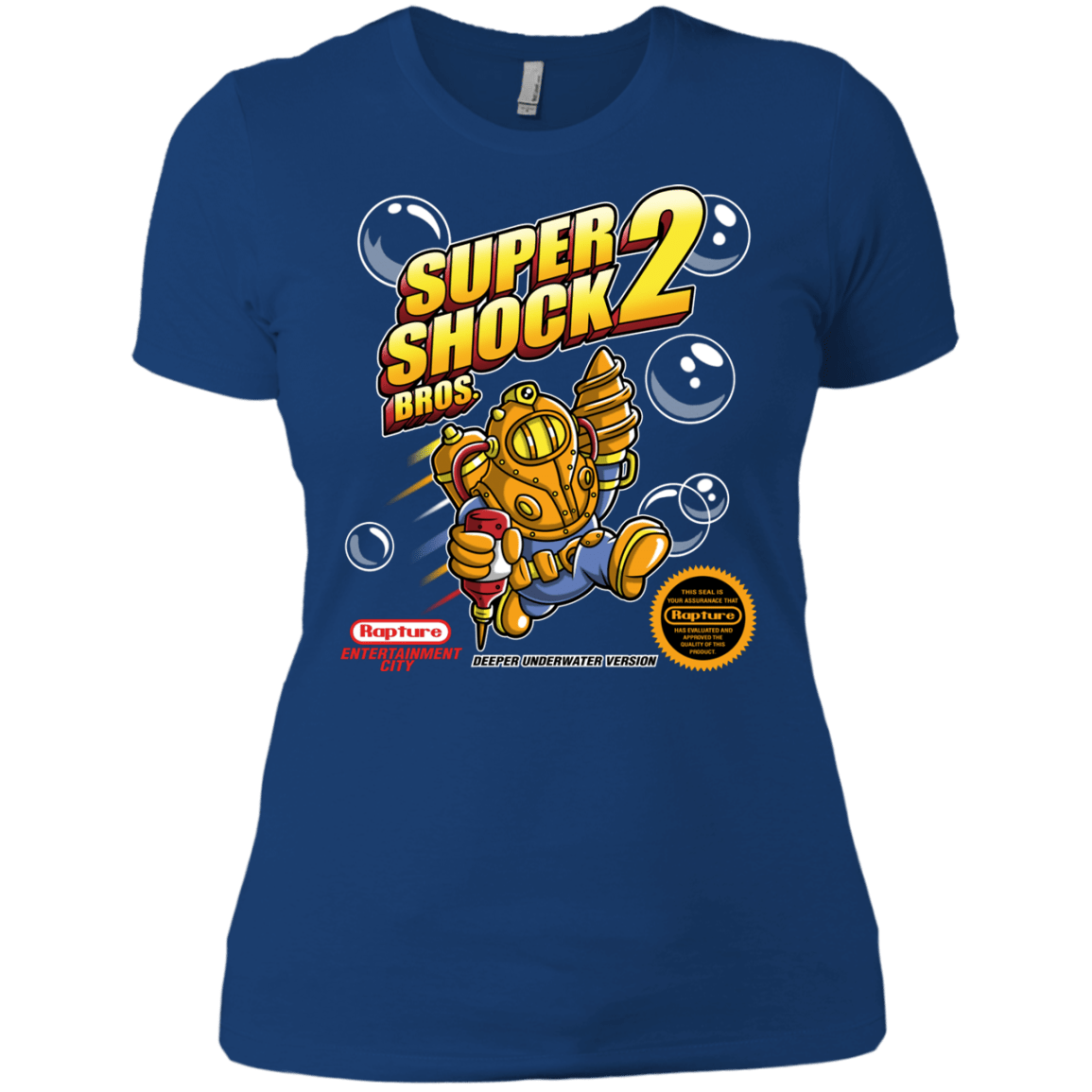 T-Shirts Royal / X-Small Super Shock Bros 2 Women's Premium T-Shirt