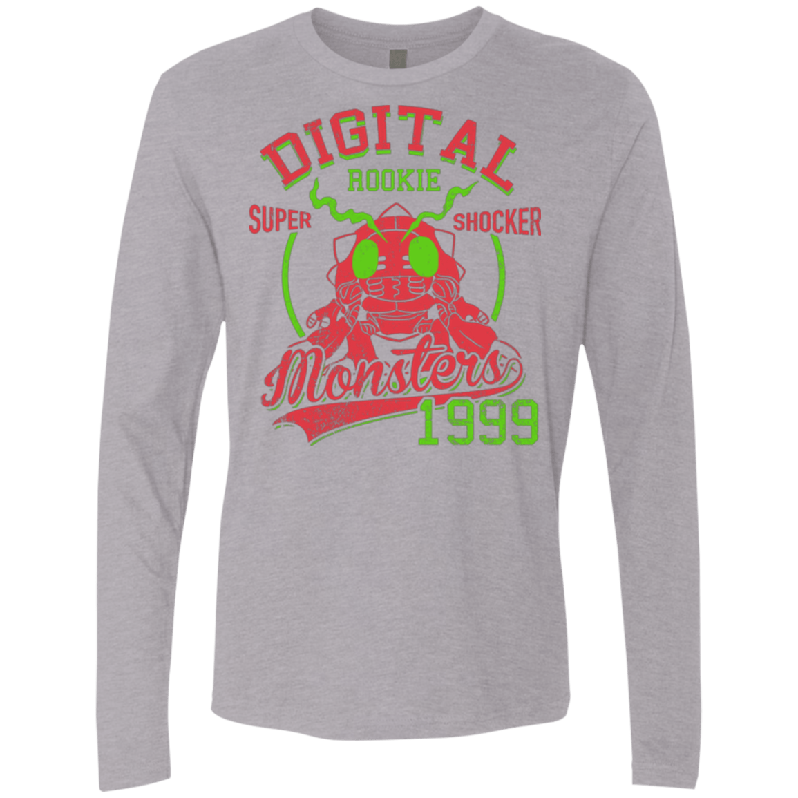 T-Shirts Heather Grey / Small Super Shocker Men's Premium Long Sleeve