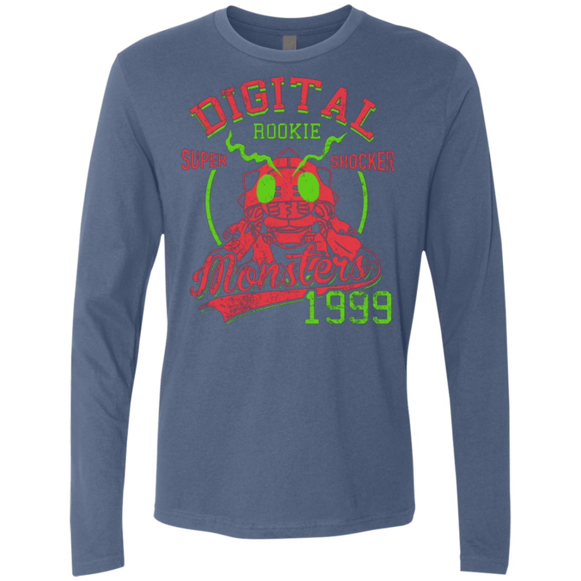T-Shirts Indigo / Small Super Shocker Men's Premium Long Sleeve