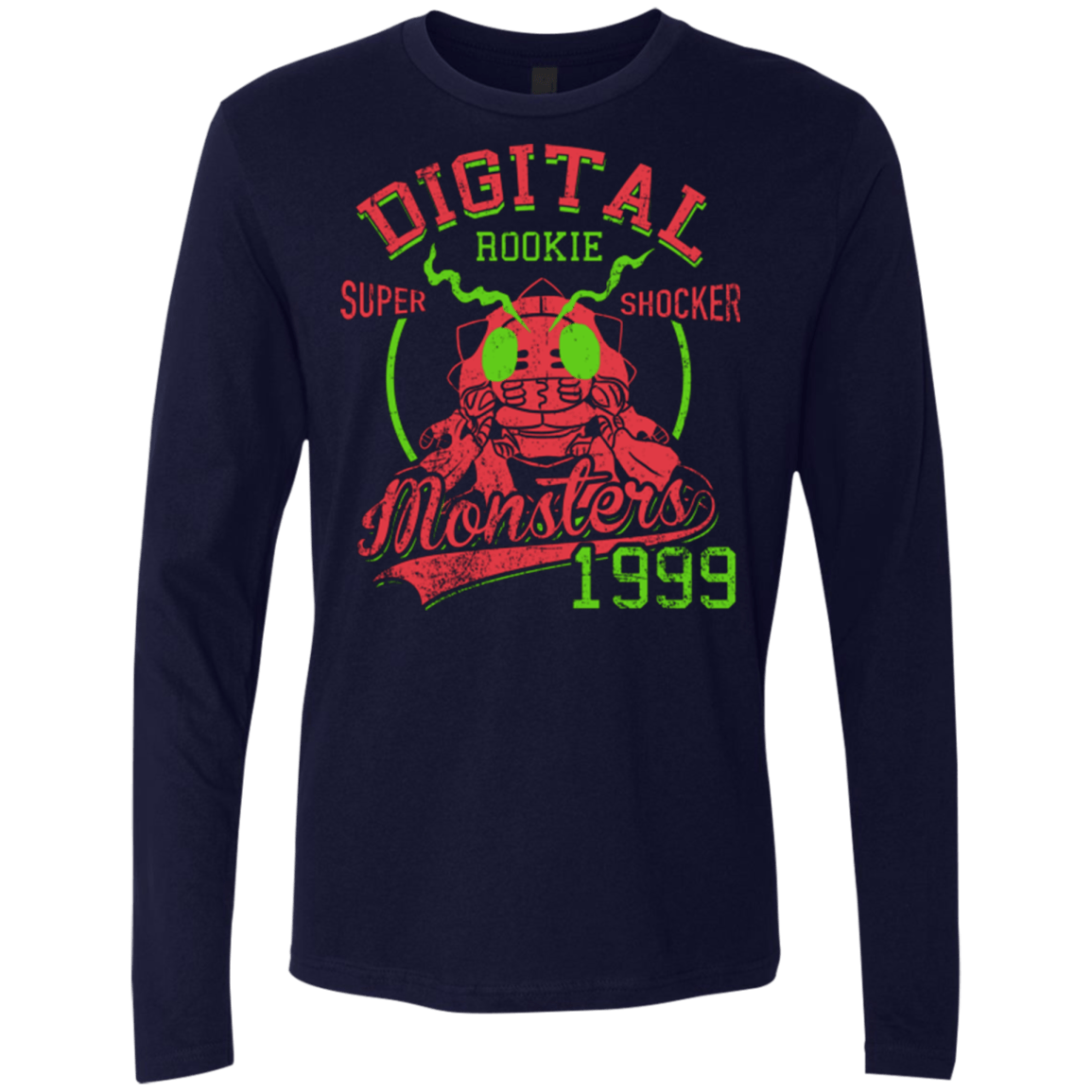 T-Shirts Midnight Navy / Small Super Shocker Men's Premium Long Sleeve