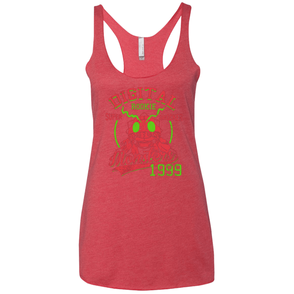 T-Shirts Vintage Red / X-Small Super Shocker Women's Triblend Racerback Tank