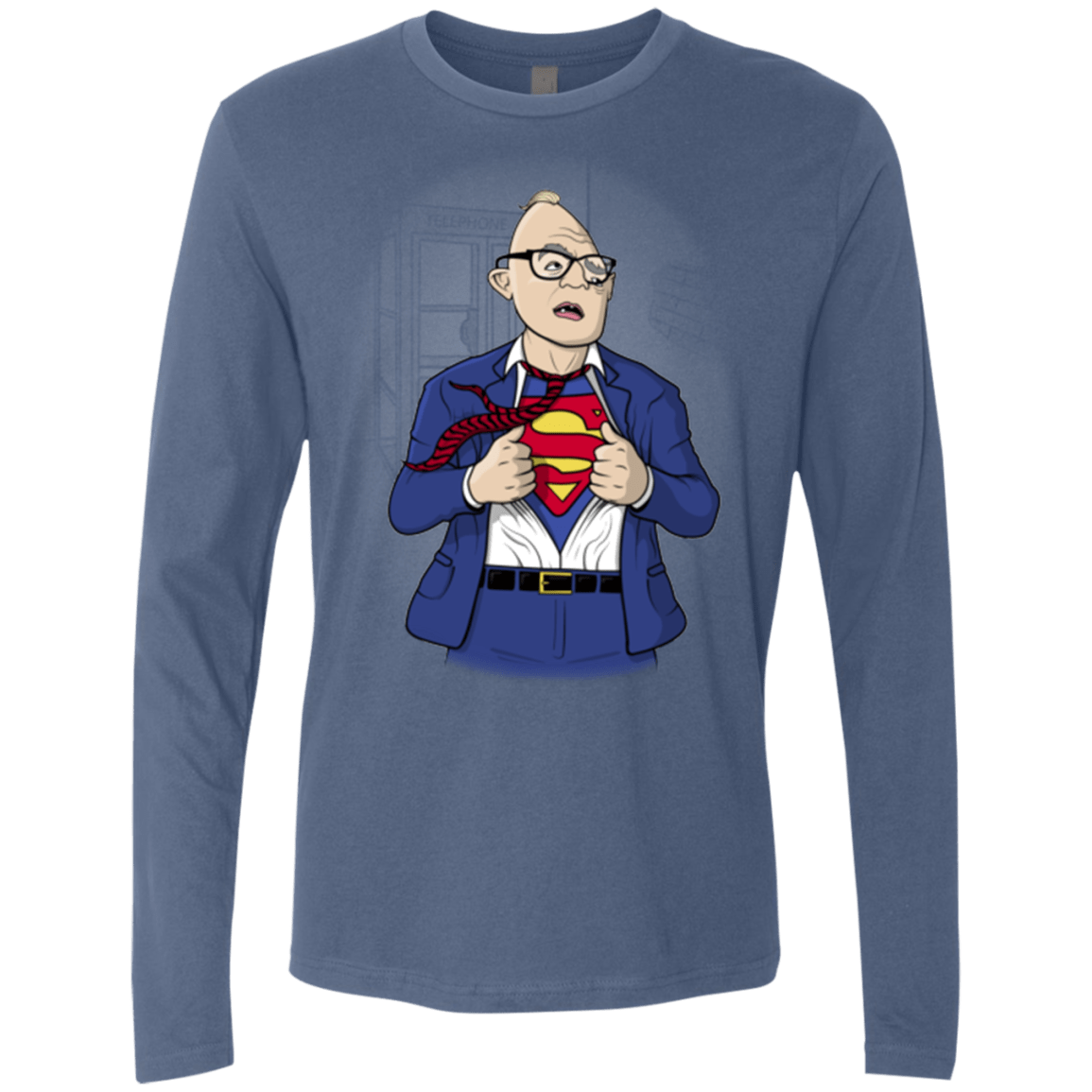 T-Shirts Indigo / S Super Sloth Men's Premium Long Sleeve