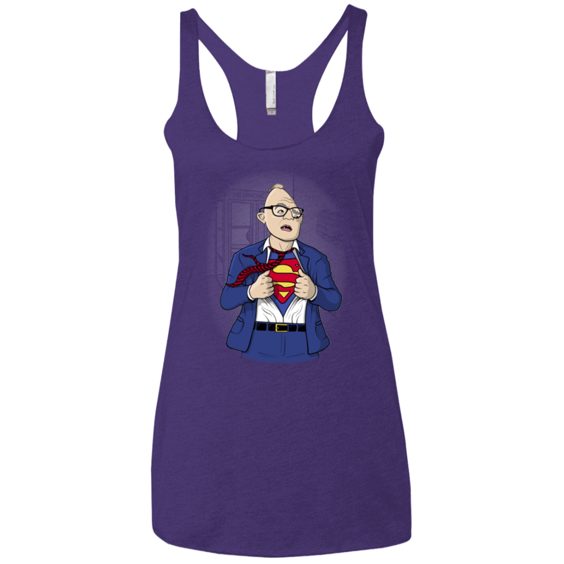 T-Shirts Purple Rush / X-Small Super Sloth Women's Triblend Racerback Tank