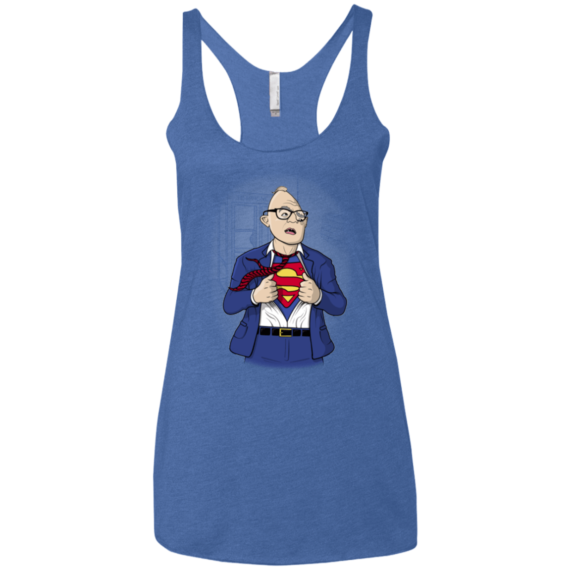 T-Shirts Vintage Royal / X-Small Super Sloth Women's Triblend Racerback Tank
