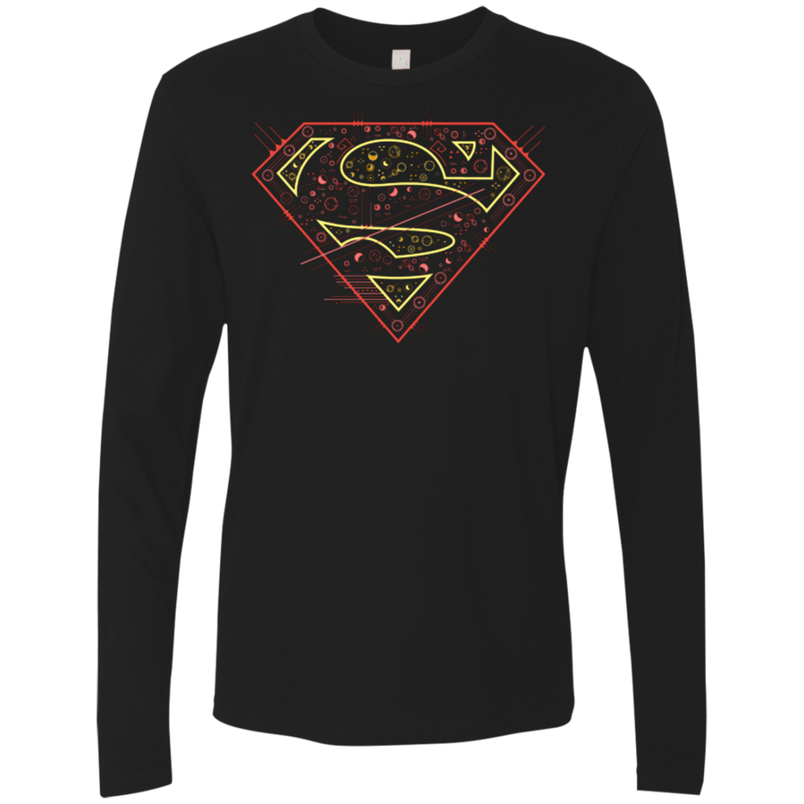 T-Shirts Black / Small Super Tech Men's Premium Long Sleeve