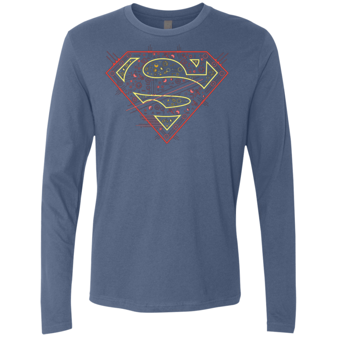 T-Shirts Indigo / Small Super Tech Men's Premium Long Sleeve
