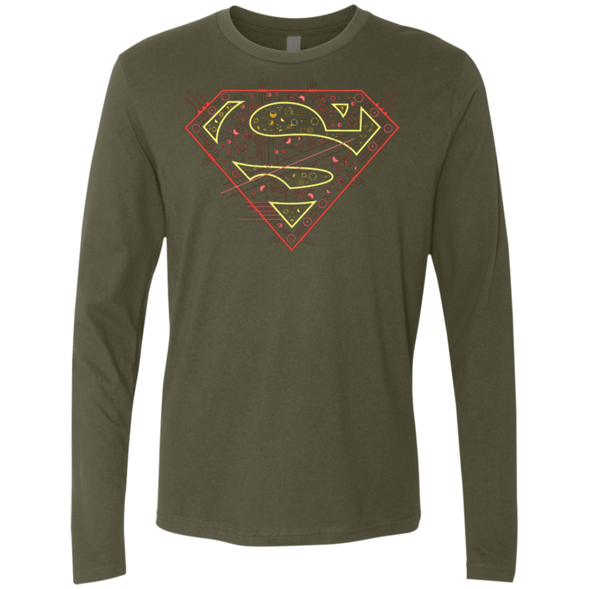 T-Shirts Military Green / Small Super Tech Men's Premium Long Sleeve