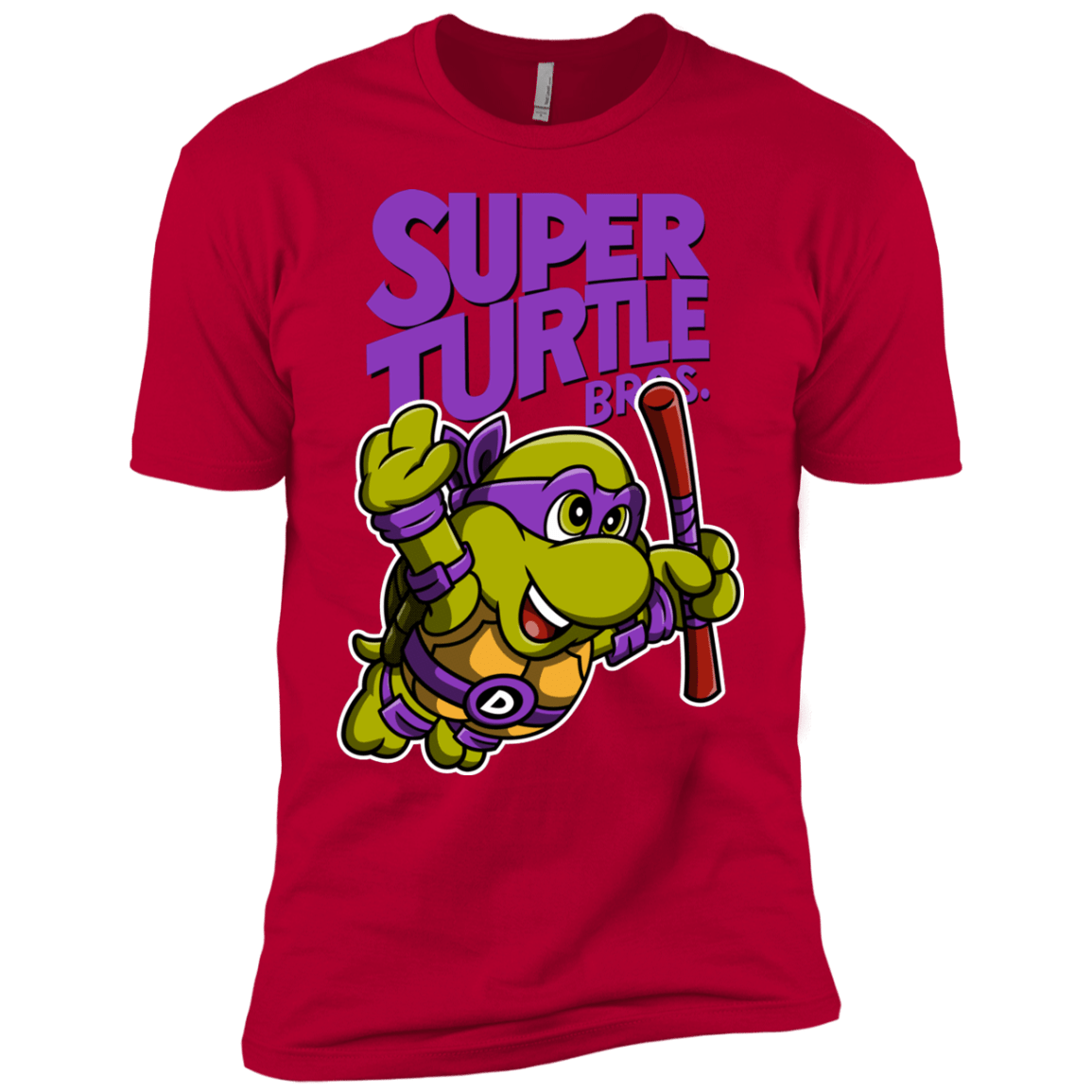 T-Shirts Red / YXS Super Turtle Bros Donnie Boys Premium T-Shirt