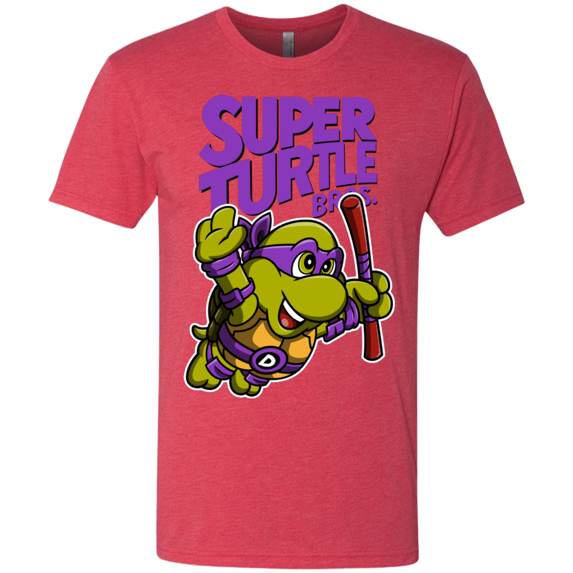 T-Shirts Vintage Red / Small Super Turtle Bros Donnie Men's Triblend T-Shirt