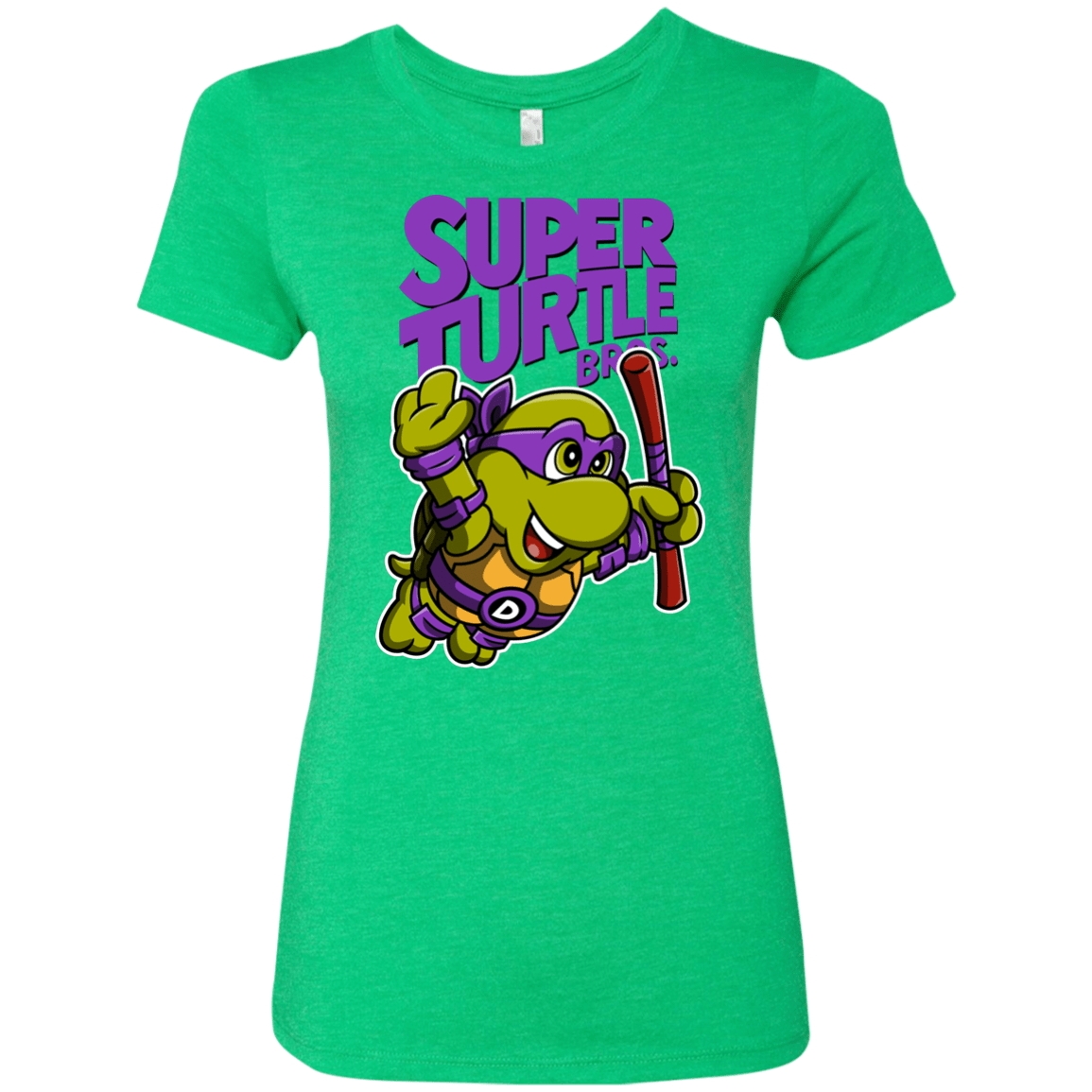 T-Shirts Envy / Small Super Turtle Bros Donnie Women's Triblend T-Shirt