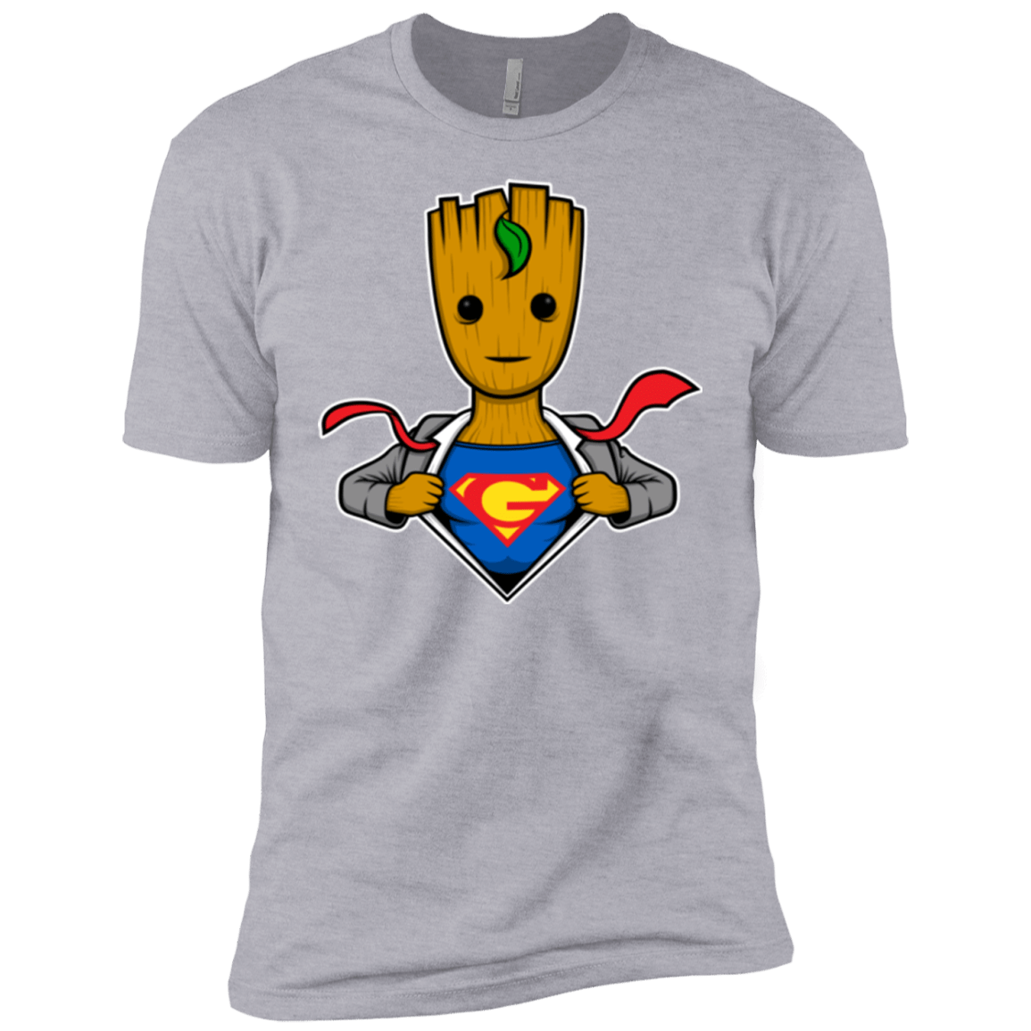T-Shirts Heather Grey / YXS Supergroot Boys Premium T-Shirt