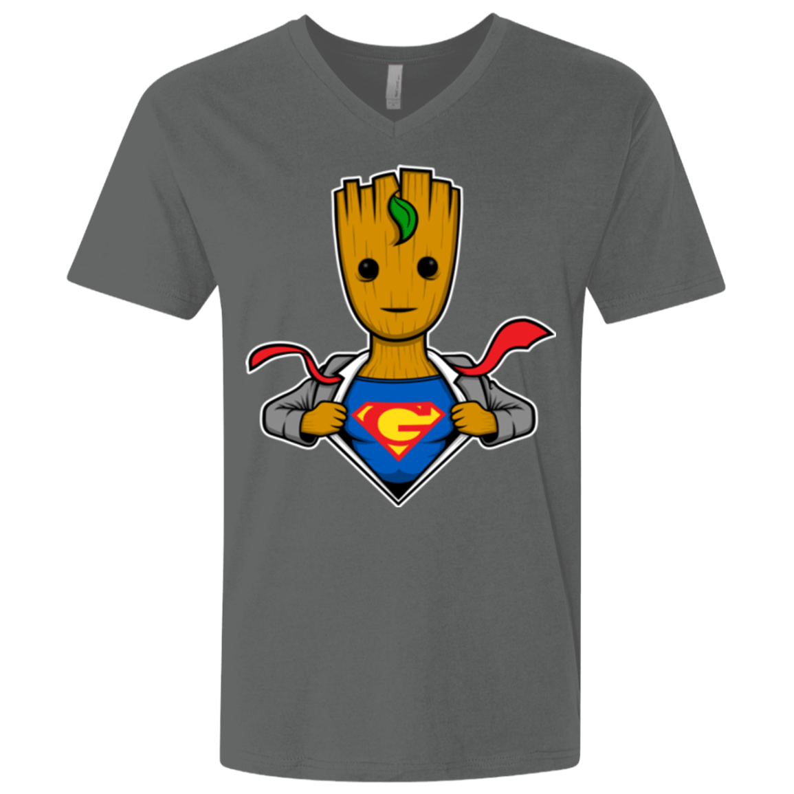 T-Shirts Heavy Metal / X-Small Supergroot Men's Premium V-Neck