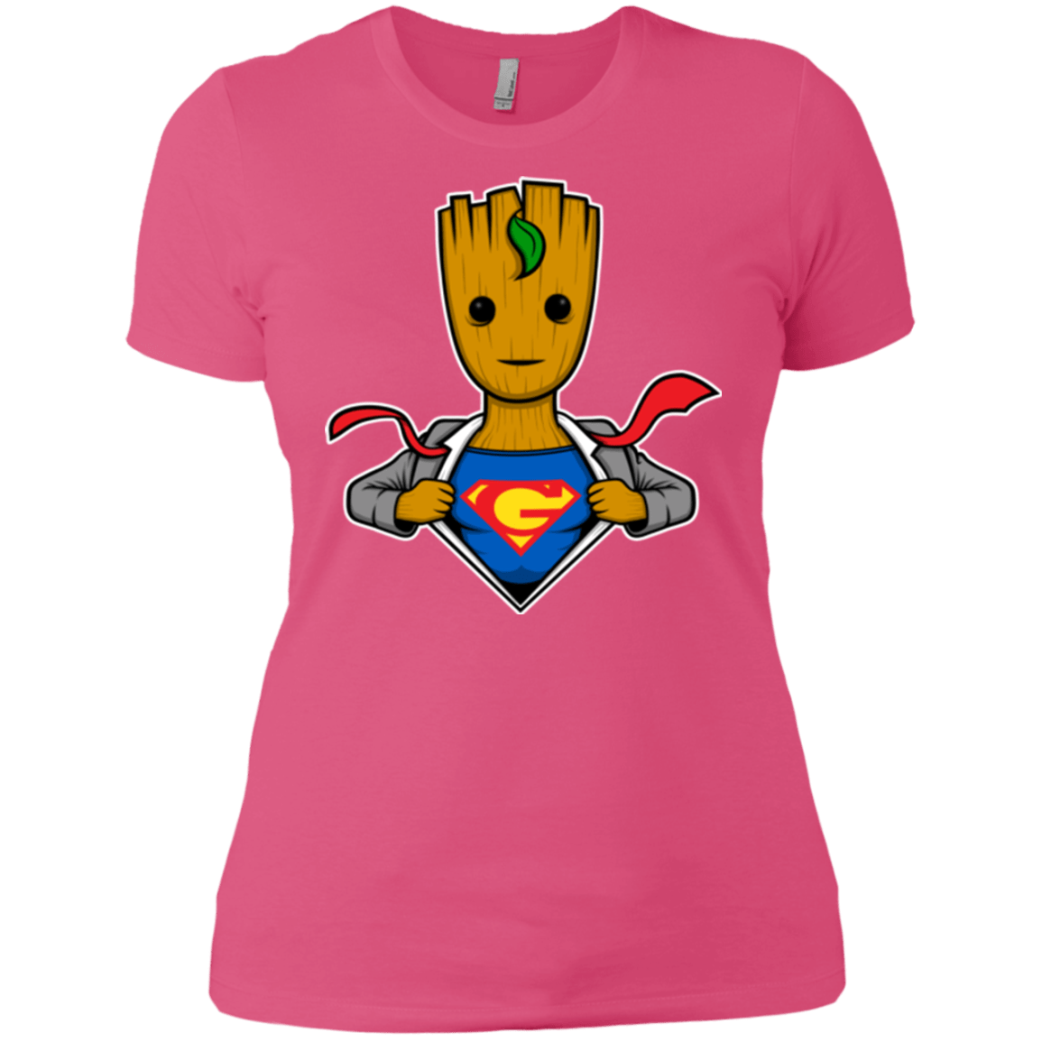 T-Shirts Hot Pink / X-Small Supergroot Women's Premium T-Shirt