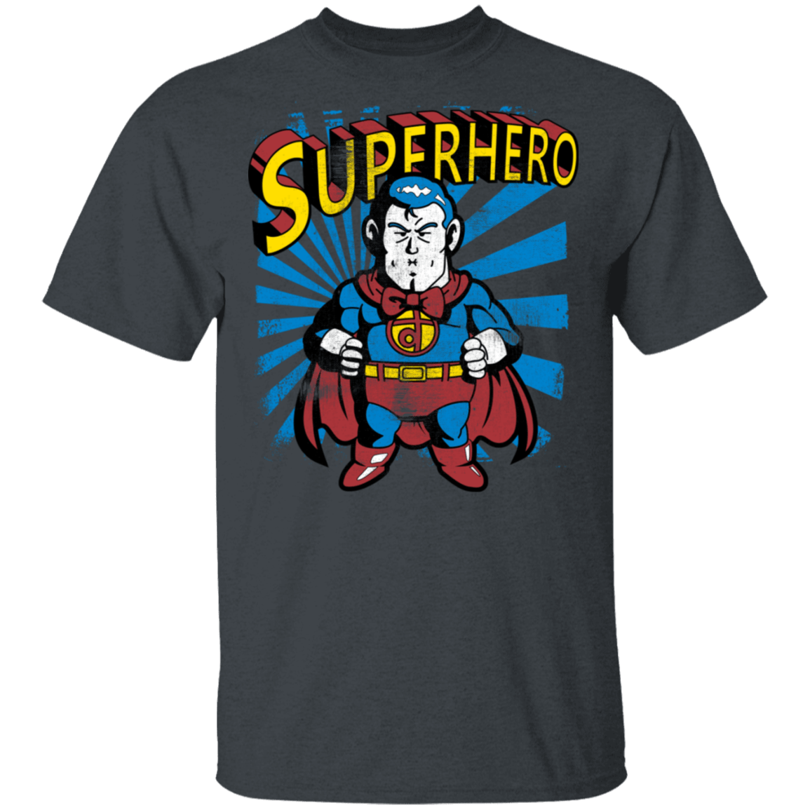 T-Shirts Dark Heather / S Superhero T-Shirt