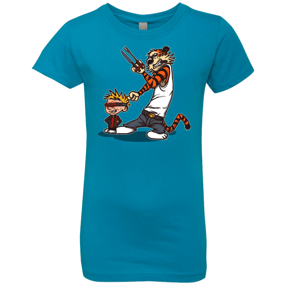 T-Shirts Turquoise / YXS Superhero Team Girls Premium T-Shirt