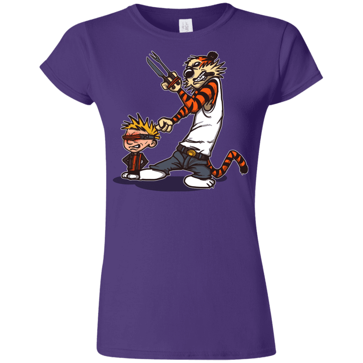 T-Shirts Purple / S Superhero Team Junior Slimmer-Fit T-Shirt