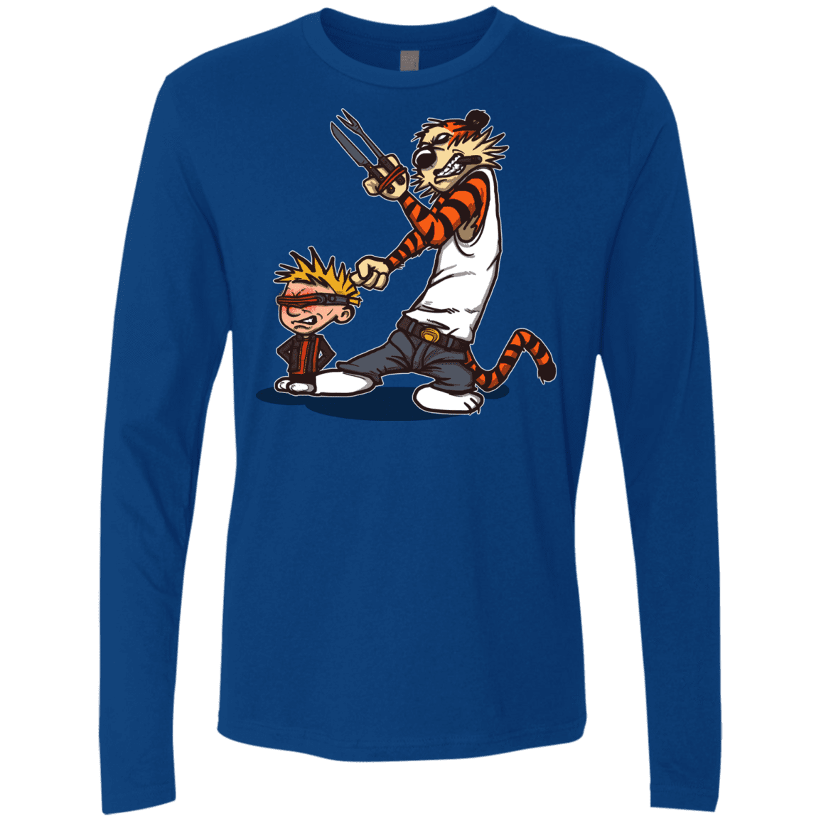 T-Shirts Royal / S Superhero Team Men's Premium Long Sleeve