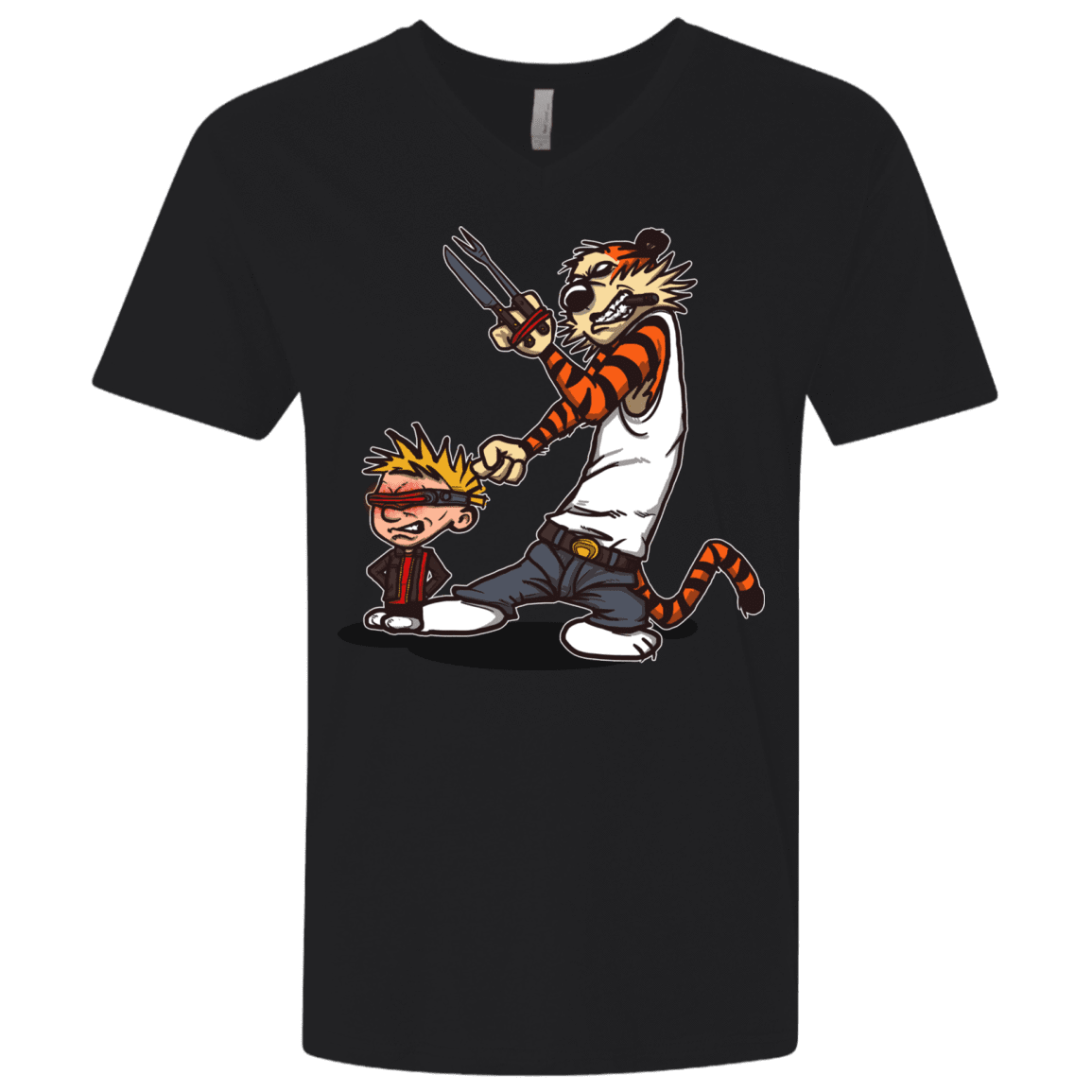 T-Shirts Black / X-Small Superhero Team Men's Premium V-Neck