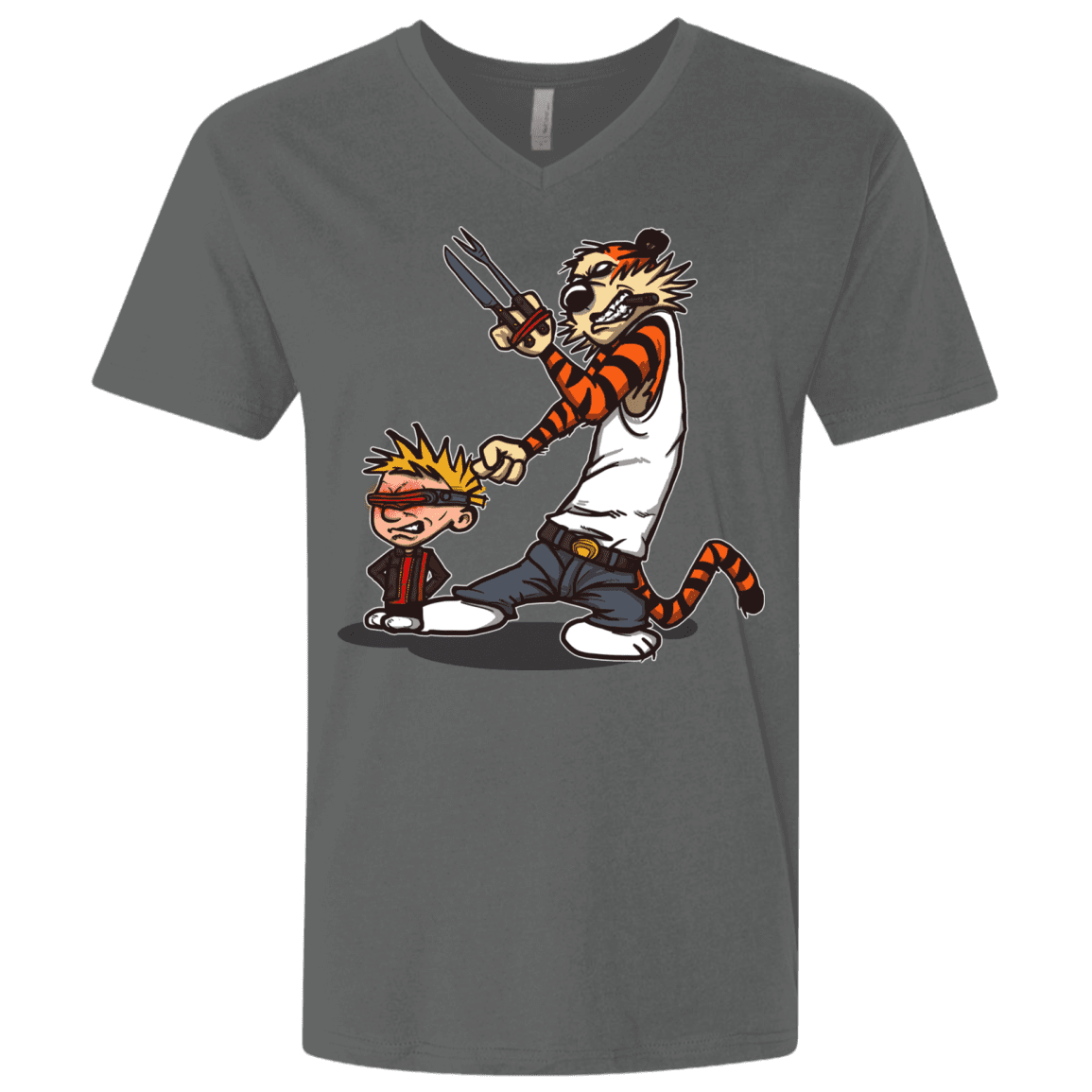 T-Shirts Heavy Metal / X-Small Superhero Team Men's Premium V-Neck