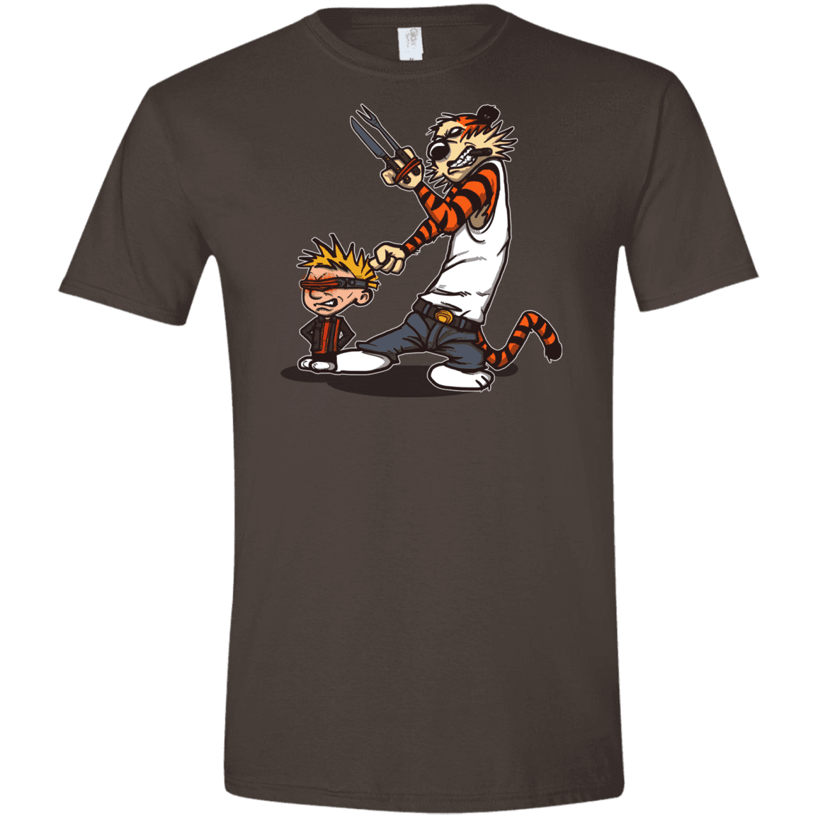 T-Shirts Dark Chocolate / S Superhero Team Men's Semi-Fitted Softstyle