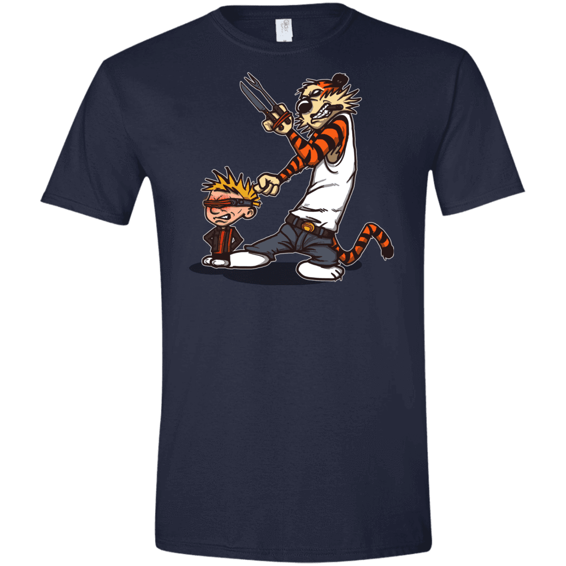 T-Shirts Navy / X-Small Superhero Team Men's Semi-Fitted Softstyle