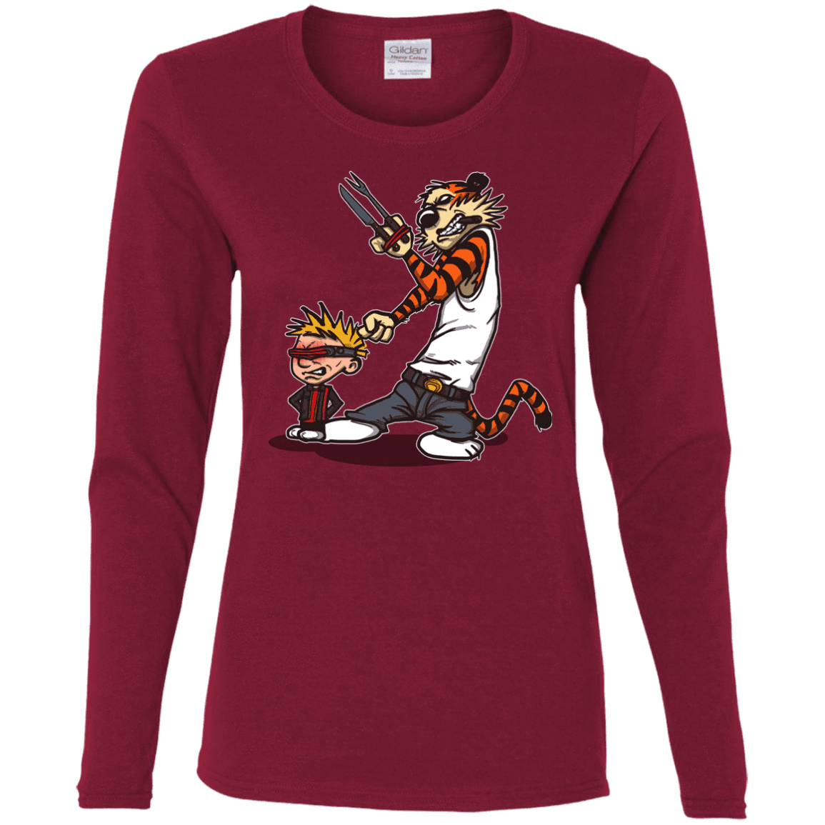 T-Shirts Cardinal / S Superhero Team Women's Long Sleeve T-Shirt