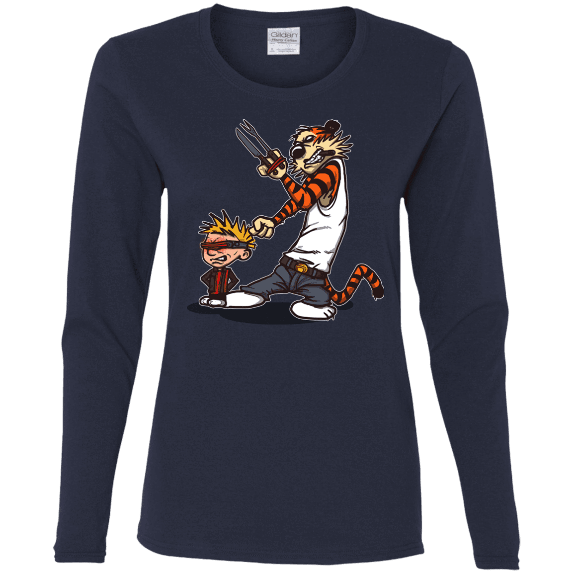 T-Shirts Navy / S Superhero Team Women's Long Sleeve T-Shirt