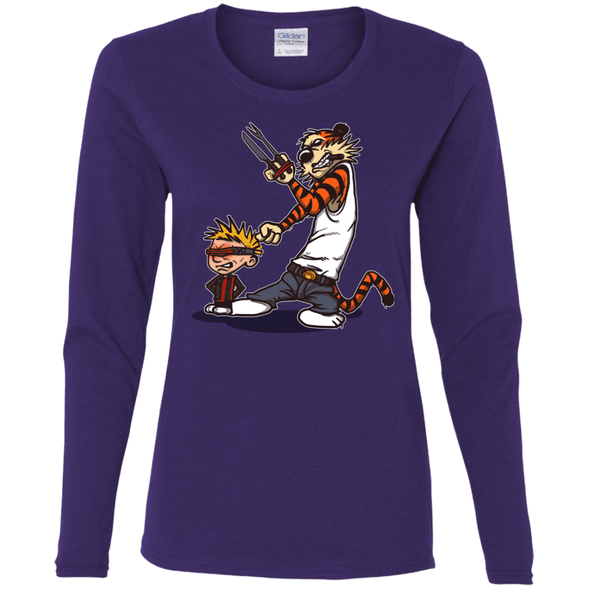 T-Shirts Purple / S Superhero Team Women's Long Sleeve T-Shirt