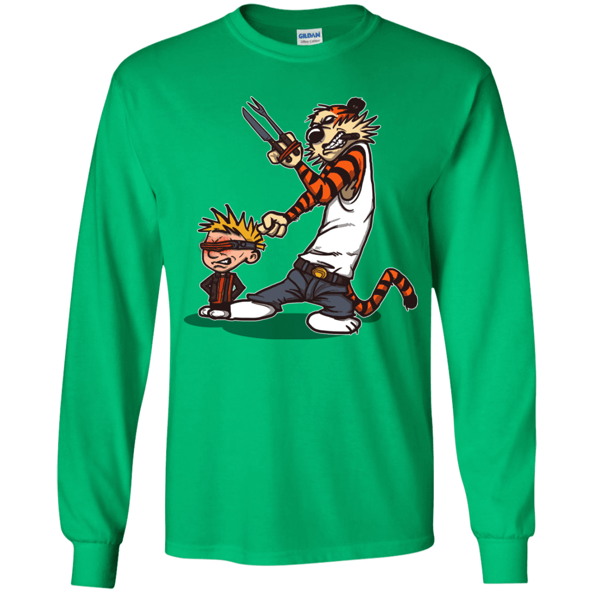 T-Shirts Irish Green / YS Superhero Team Youth Long Sleeve T-Shirt