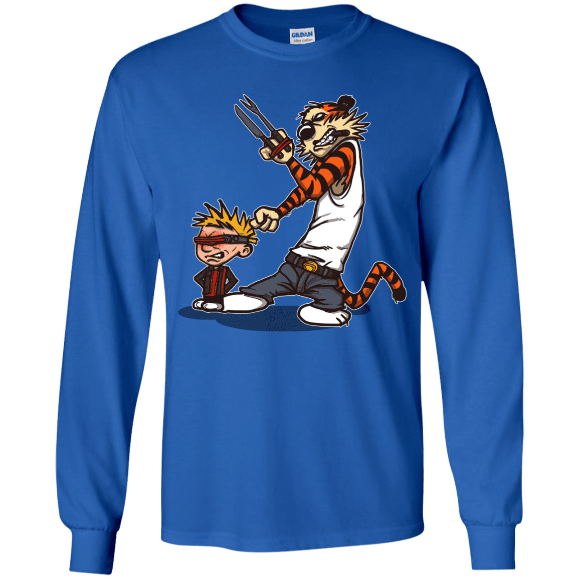 T-Shirts Royal / YS Superhero Team Youth Long Sleeve T-Shirt