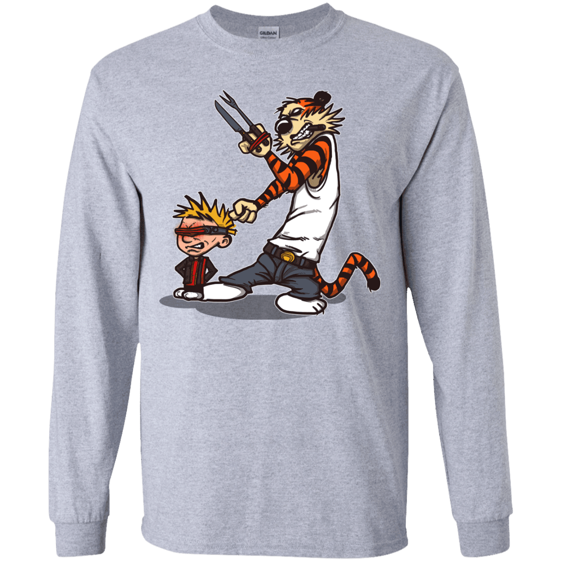 T-Shirts Sport Grey / YS Superhero Team Youth Long Sleeve T-Shirt