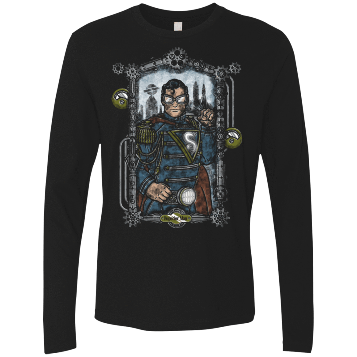 T-Shirts Black / Small Superior Man Men's Premium Long Sleeve