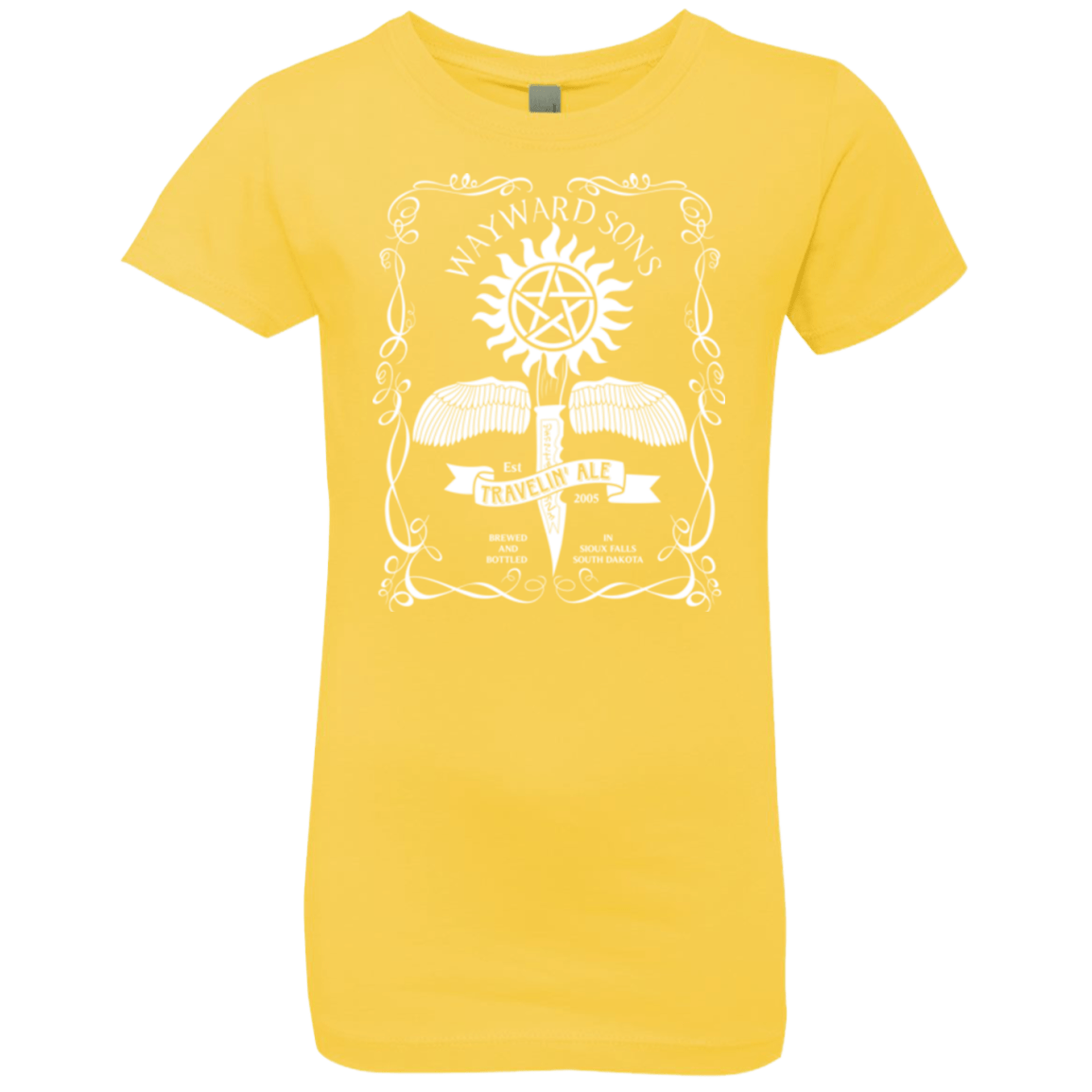 T-Shirts Vibrant Yellow / YXS Supernatural 3 Girls Premium T-Shirt