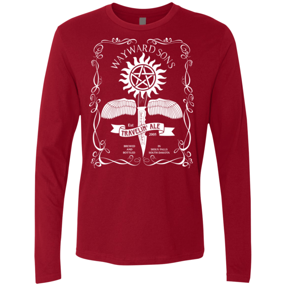 T-Shirts Cardinal / Small Supernatural 3 Men's Premium Long Sleeve