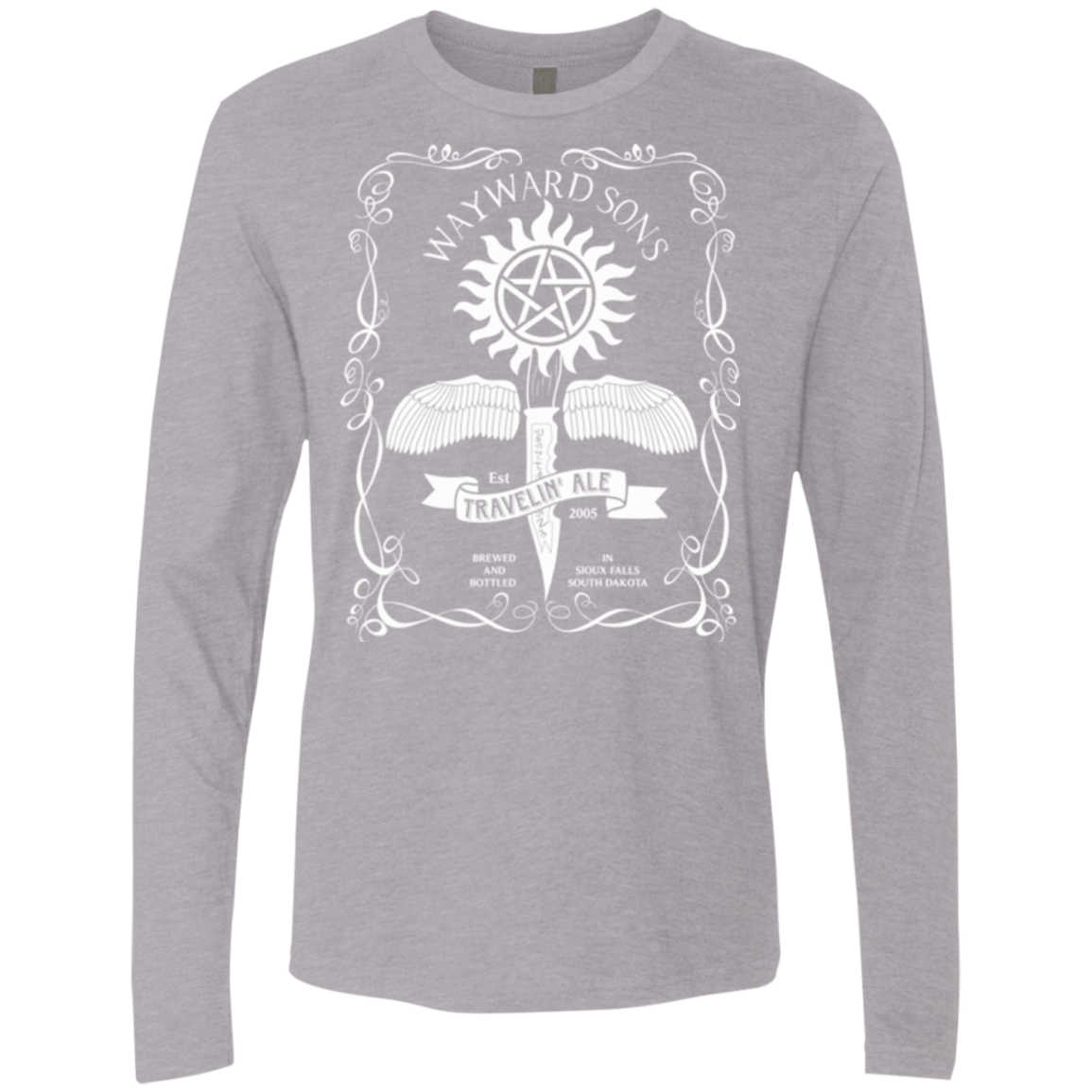 T-Shirts Heather Grey / Small Supernatural 3 Men's Premium Long Sleeve
