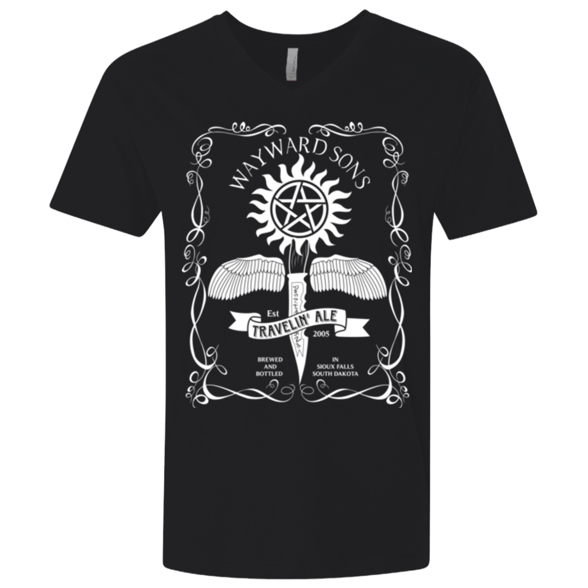 T-Shirts Black / X-Small Supernatural 3 Men's Premium V-Neck