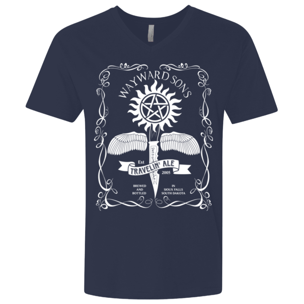 T-Shirts Midnight Navy / X-Small Supernatural 3 Men's Premium V-Neck