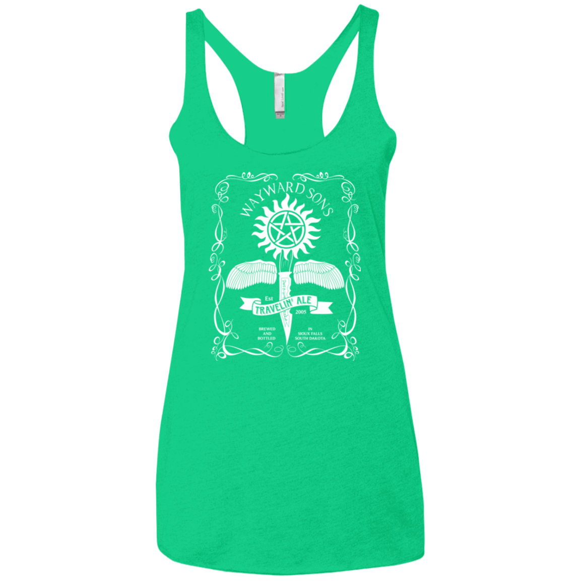T-Shirts Envy / X-Small Supernatural 3 Women's Triblend Racerback Tank