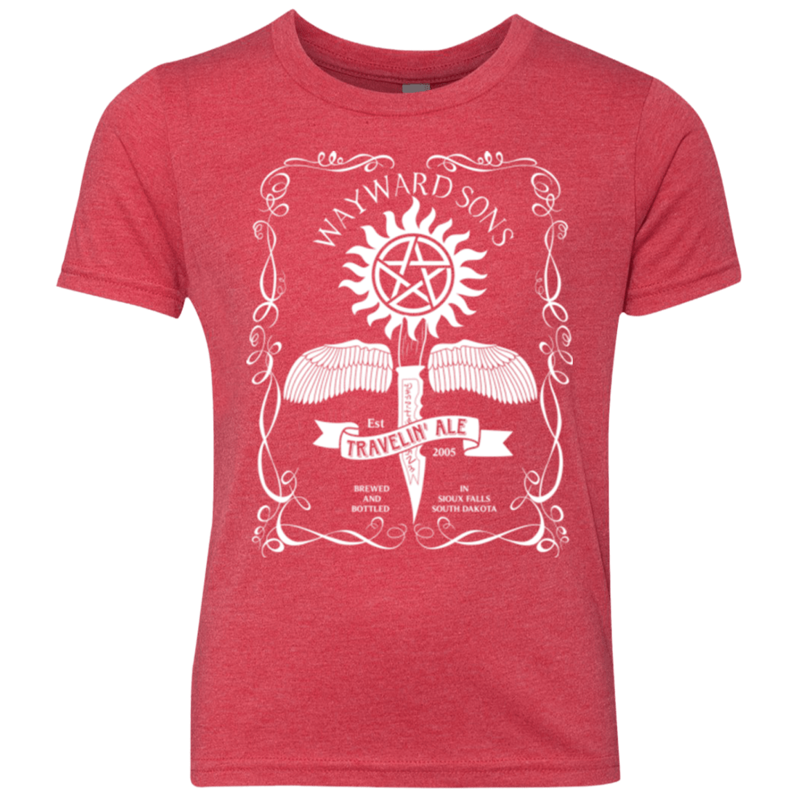 T-Shirts Vintage Red / YXS Supernatural 3 Youth Triblend T-Shirt