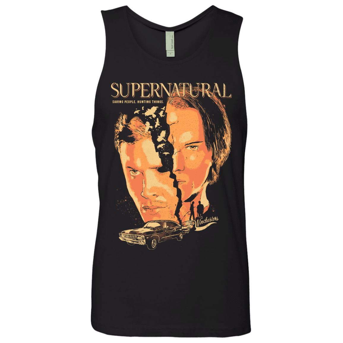 T-Shirts Black / S Supernatural Men's Premium Tank Top