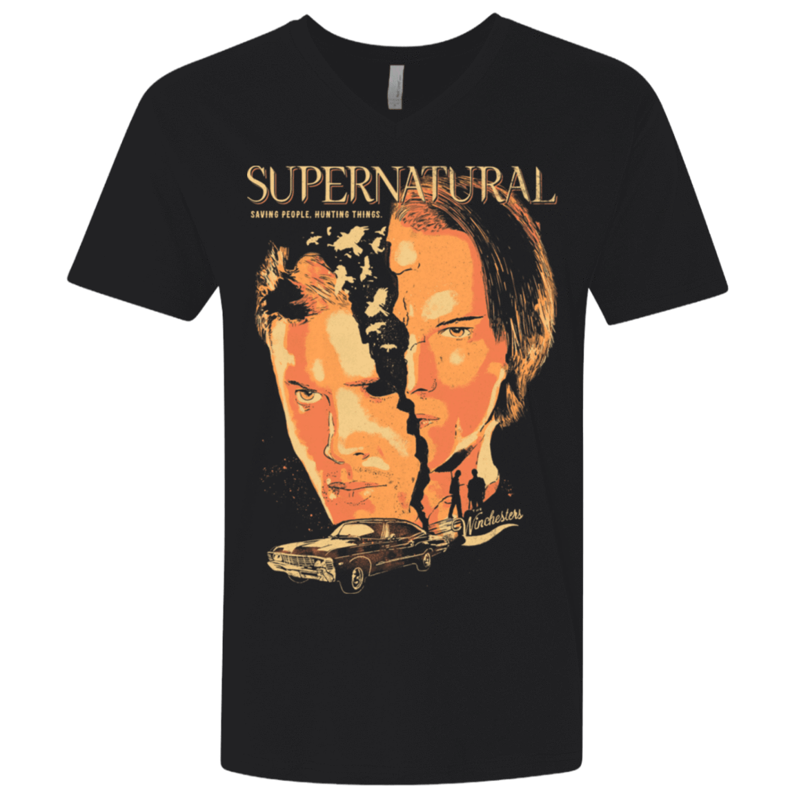 T-Shirts Black / X-Small Supernatural Men's Premium V-Neck