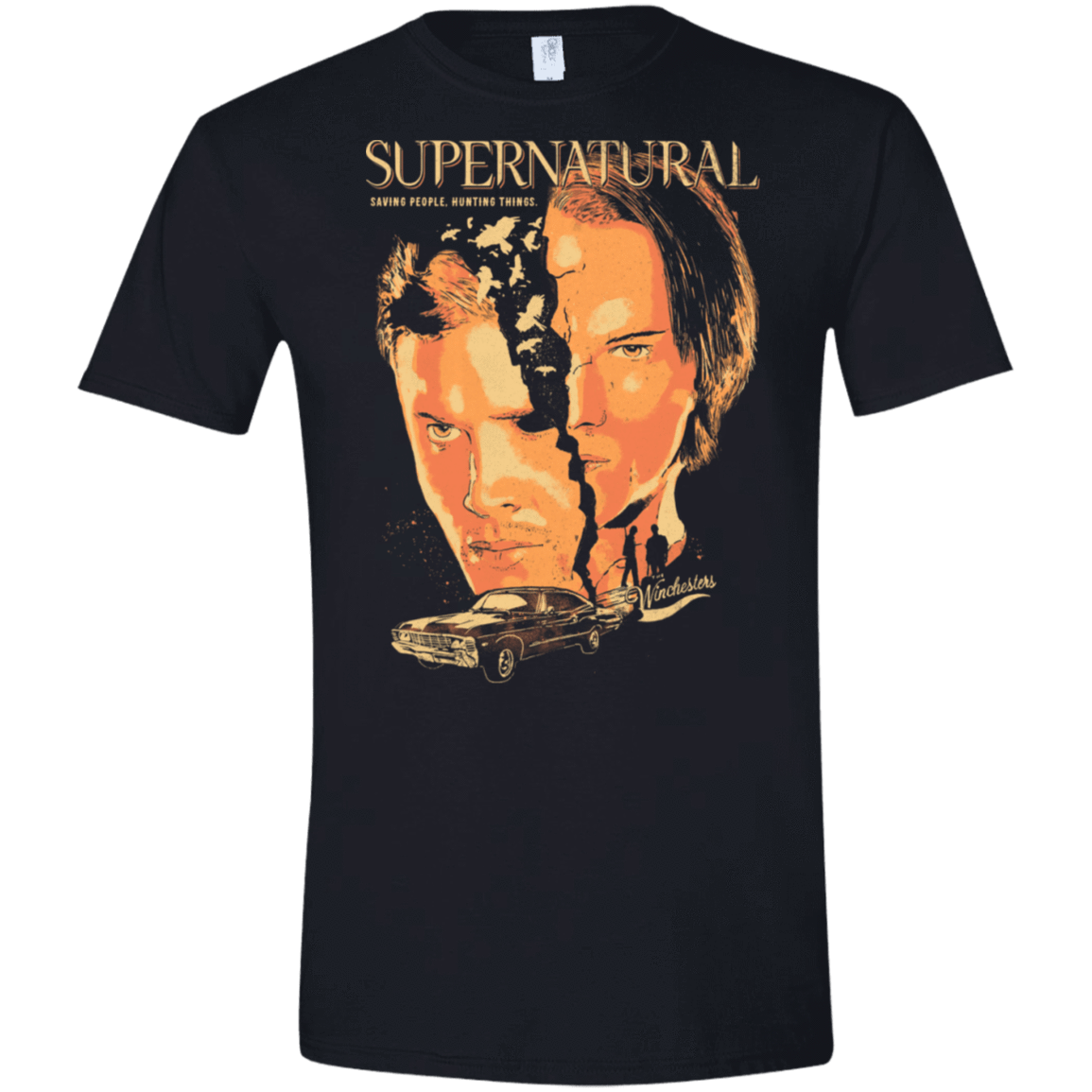 T-Shirts Black / X-Small Supernatural Men's Semi-Fitted Softstyle