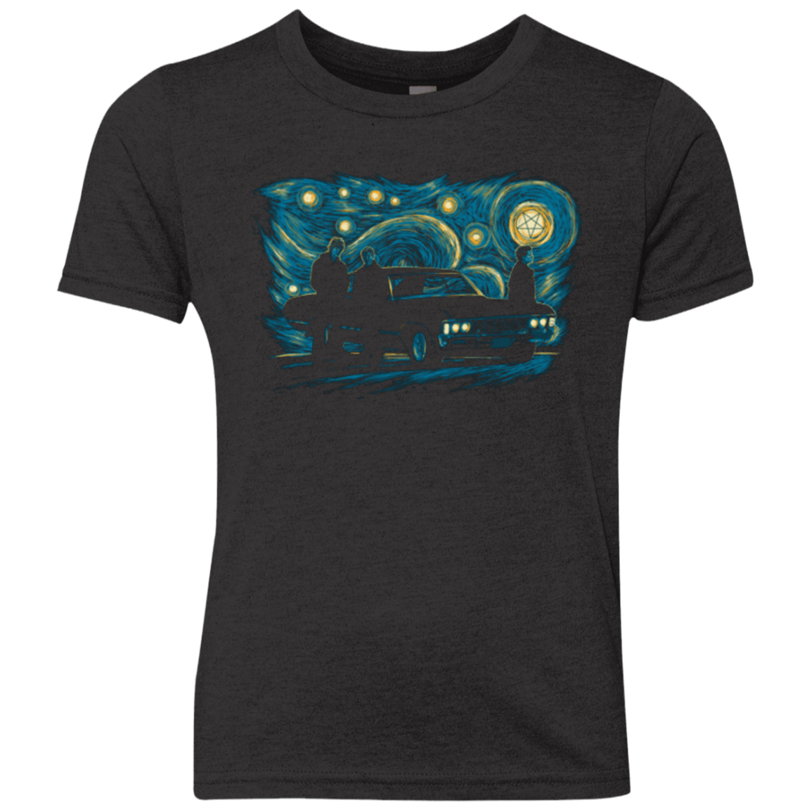 T-Shirts Vintage Black / YXS Supernatural Night Youth Triblend T-Shirt