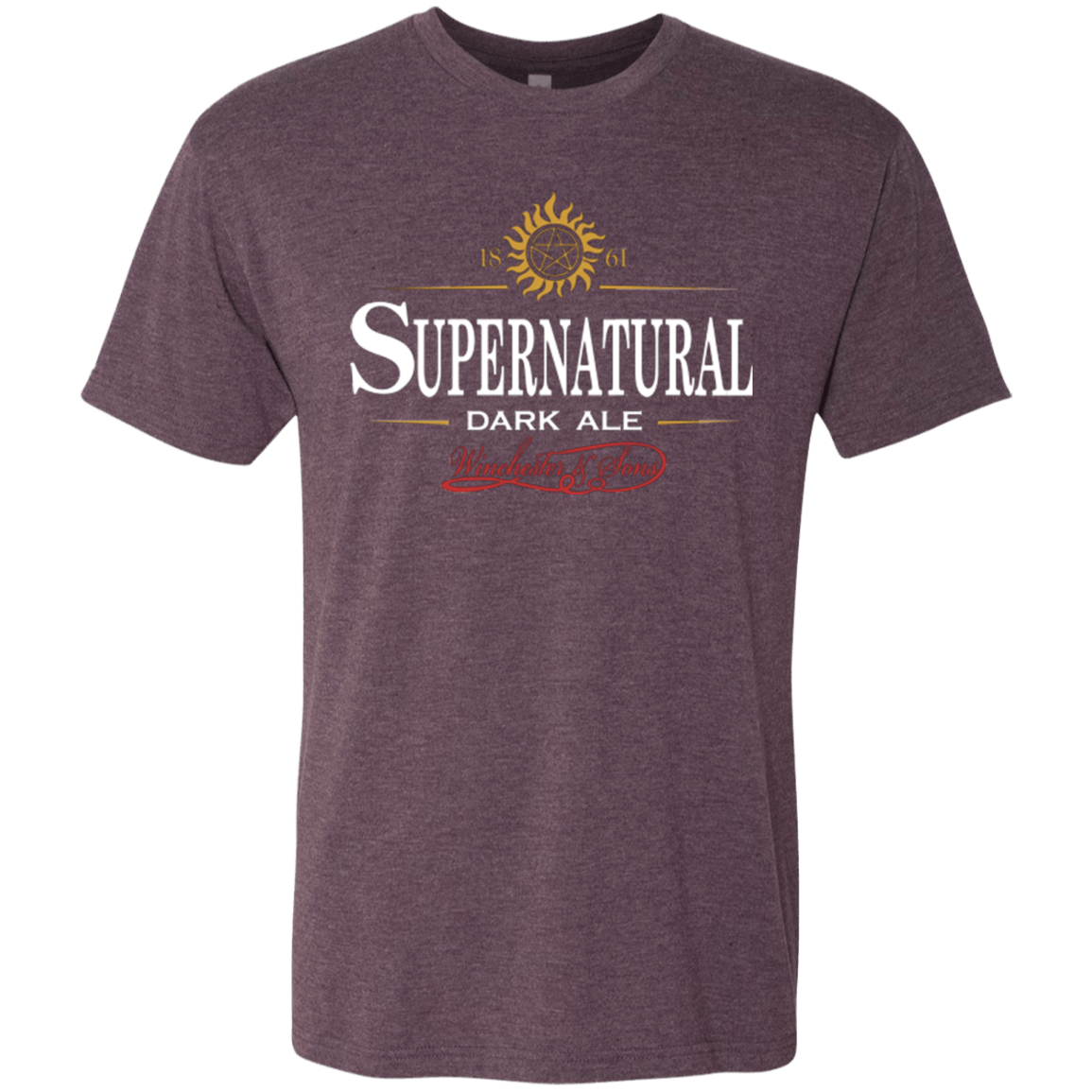 T-Shirts Vintage Purple / Small Supernatural Stout Men's Triblend T-Shirt