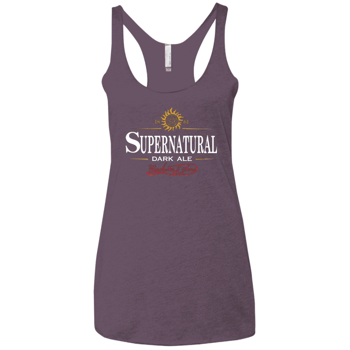 T-Shirts Vintage Purple / X-Small Supernatural Stout Women's Triblend Racerback Tank