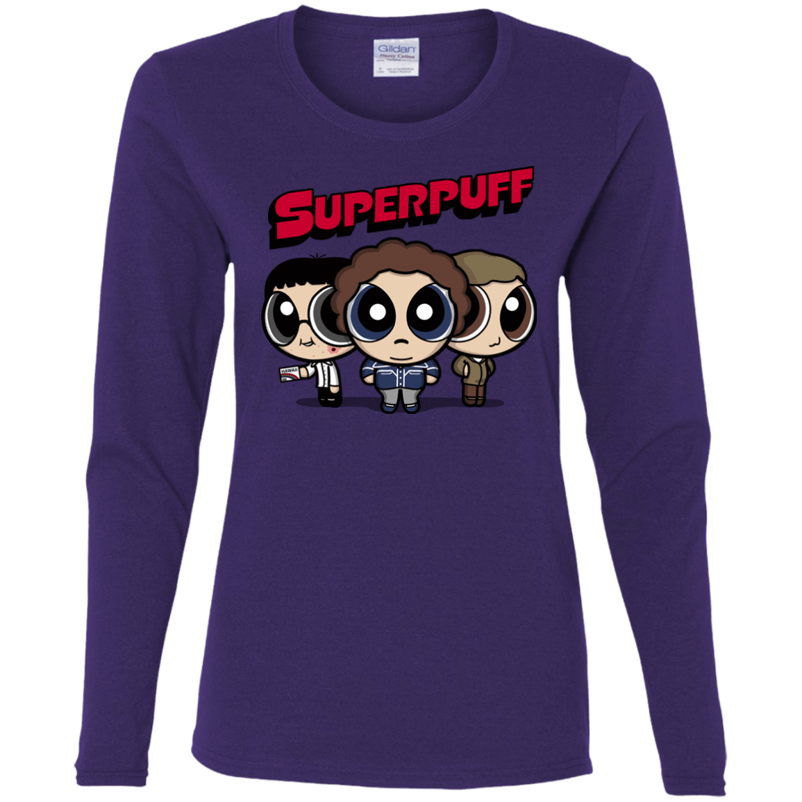 T-Shirts Purple / S Superpuff Women's Long Sleeve T-Shirt