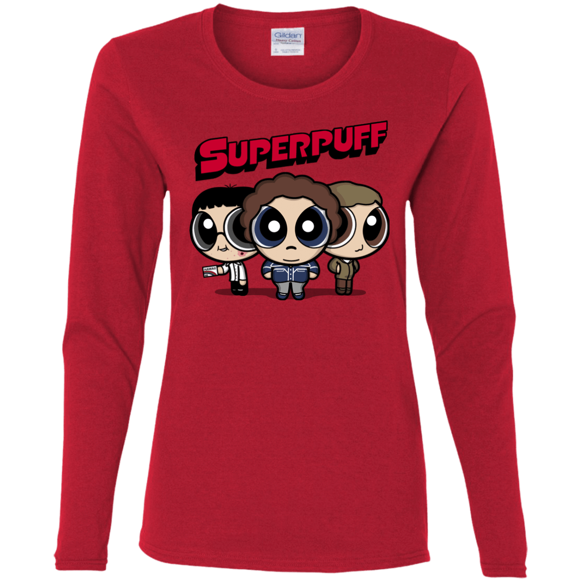 T-Shirts Red / S Superpuff Women's Long Sleeve T-Shirt