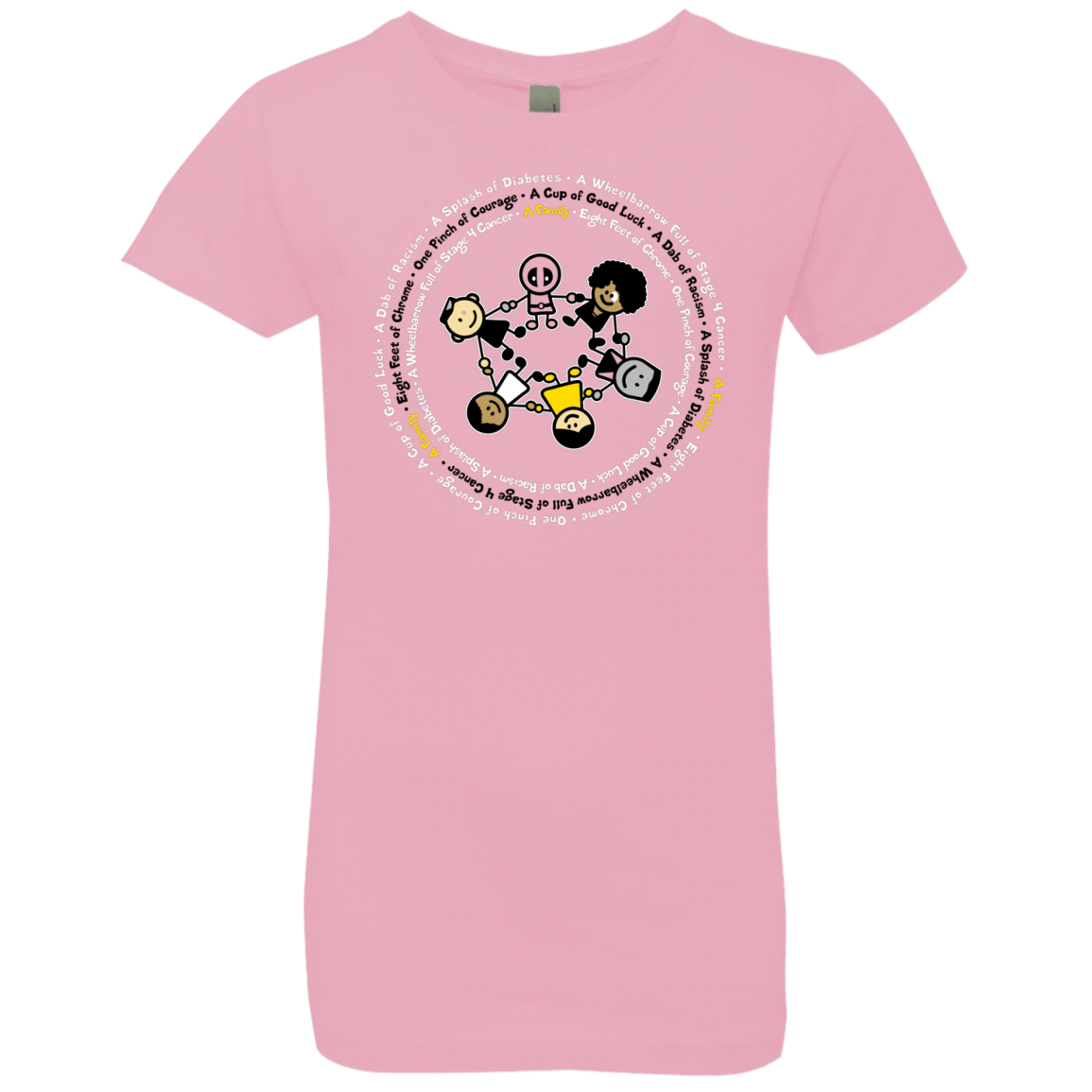 T-Shirts Light Pink / YXS Support Family Girls Premium T-Shirt