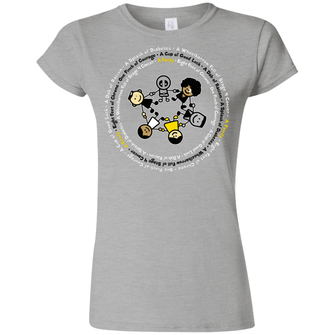 T-Shirts Sport Grey / S Support Family Junior Slimmer-Fit T-Shirt